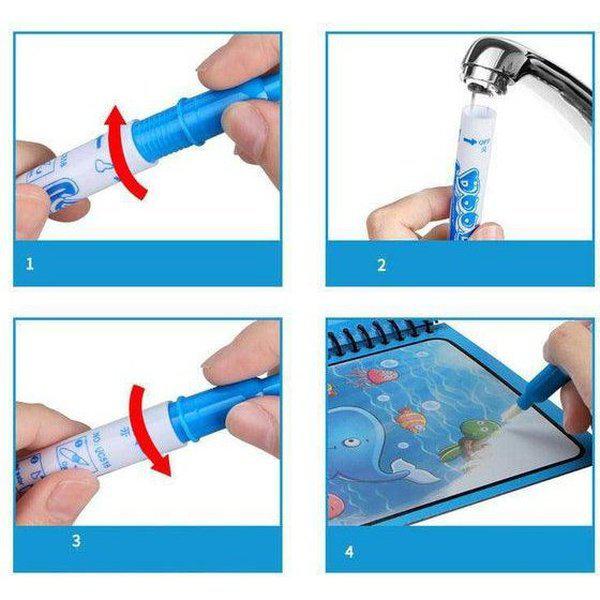 ספר הקסם בסגנון ציור מים צבעוני | ג'סטה שופ | Jesta Shop