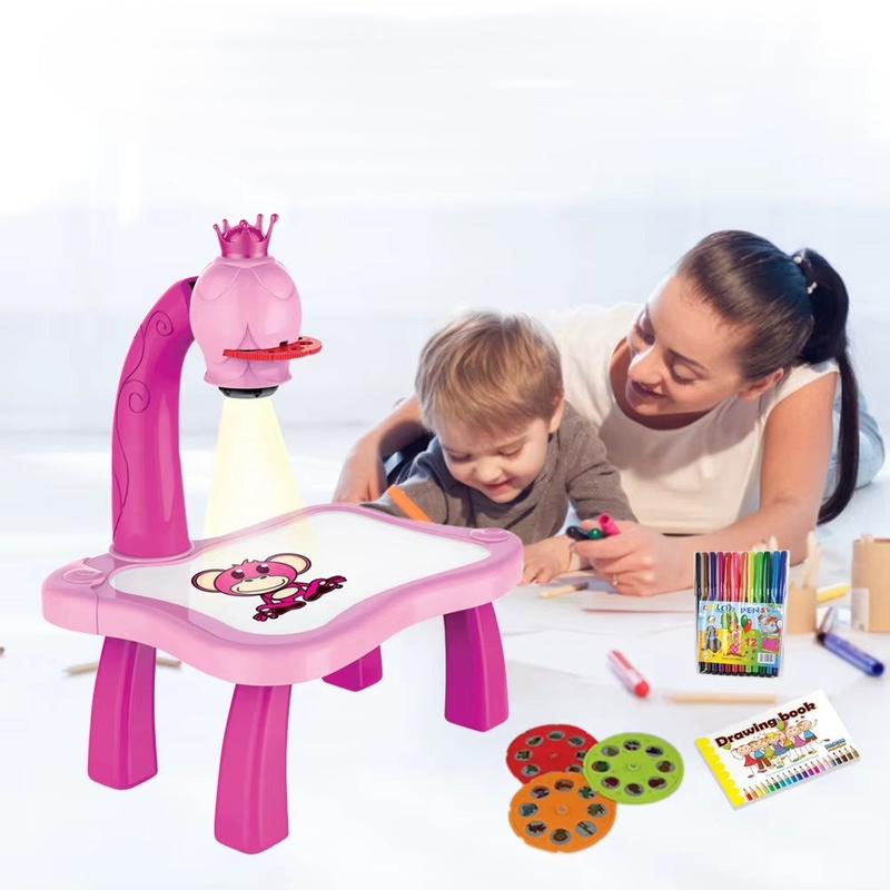 ערכת שולחן ציור לילדים עמדת צביעה עם מקרן חכם | ג'סטה שופ | Jesta Shop