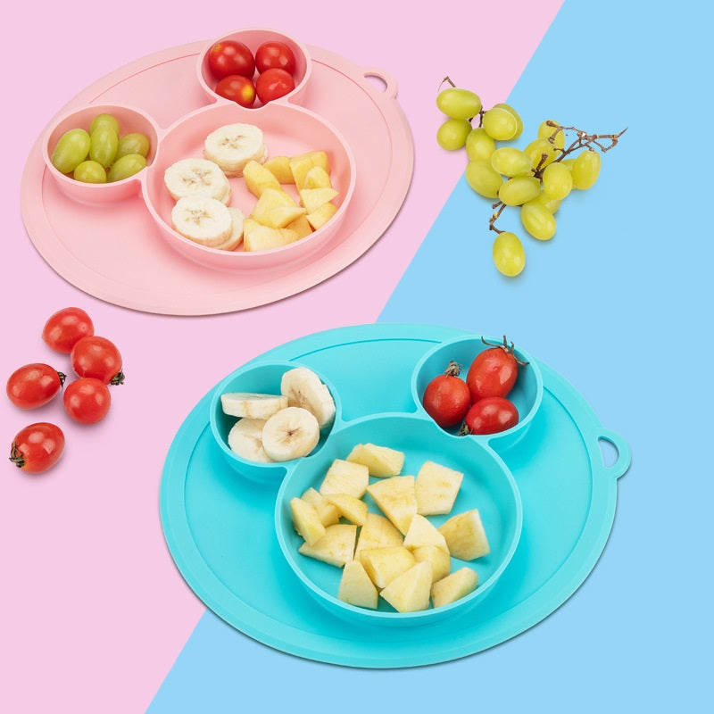 צלחת מחולקת לילדים מסיליקון למניעת החלקה | ג'סטה שופ | Jesta Shop