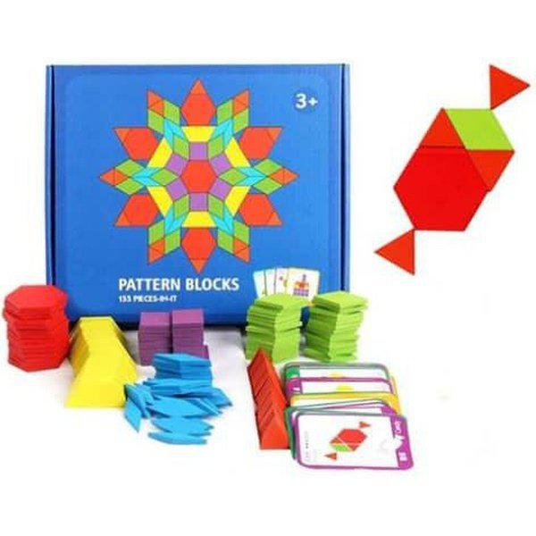 פאזל צורות גאומטריות דקורטיבי מעץ | ג'סטה שופ | Jesta Shop