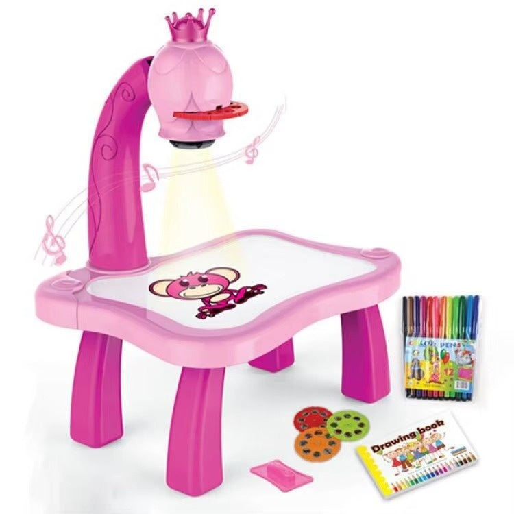 ערכת שולחן ציור לילדים עמדת צביעה עם מקרן חכם | ג'סטה שופ | Jesta Shop