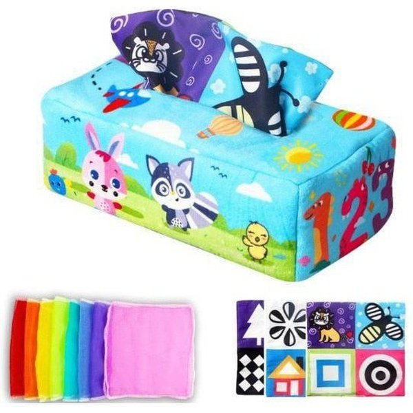 צעצוע קופסת רקמות לתינוק קופסת ממחטות בד | ג'סטה שופ | Jesta Shop