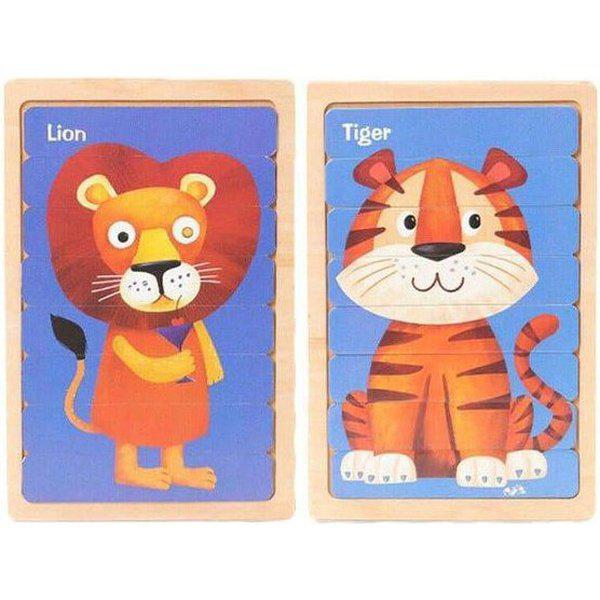 פאזל מקלות עץ דו צדדי לפיתוח המוטוריקה | ג'סטה שופ | Jesta Shop