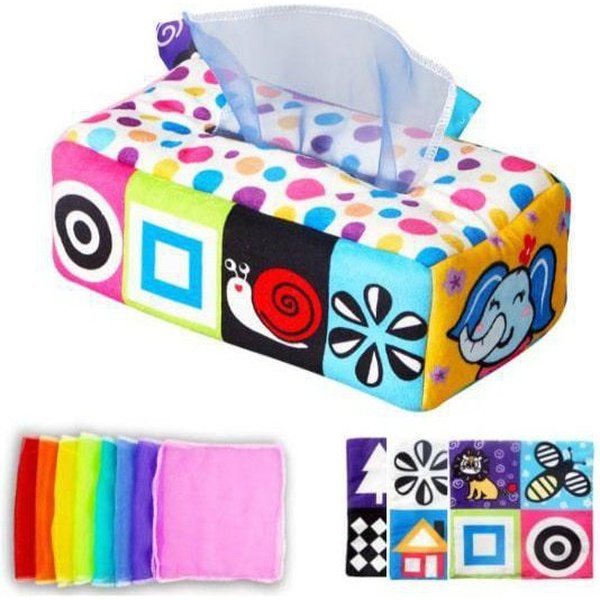 צעצוע קופסת רקמות לתינוק קופסת ממחטות בד | ג'סטה שופ | Jesta Shop