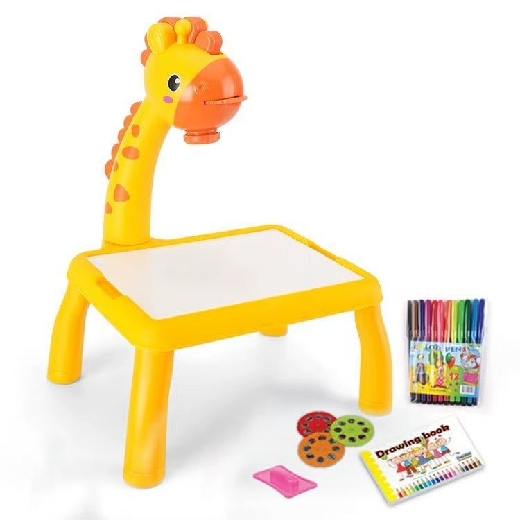 ערכת שולחן ציור לילדים עמדת צביעה עם מקרן חכם | ג'סטה שופ | Jesta Shop