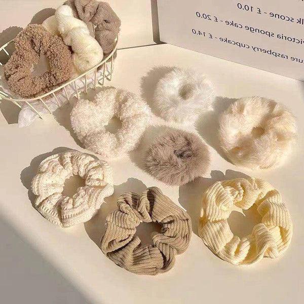 סט 7 גומיות סקראנצ'י פרוותיות לשיער | ג'סטה שופ | Jesta Shop