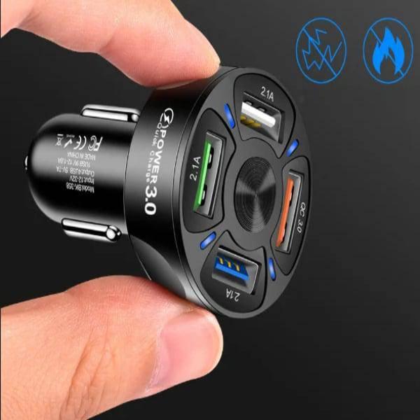 שקע USB מהיר לרכב 4 יציאות | ג'סטה שופ | Jesta Shop