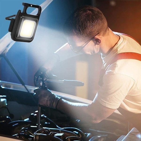 פנס LED עוצמתי נייד מחזיק מפתחות נטען USB | ג'סטה שופ | Jesta Shop