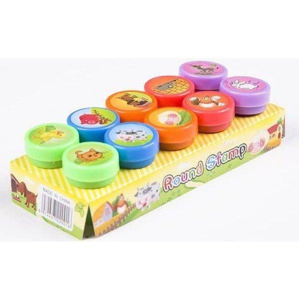 חבילת 10 חותמות לילדים במגוון צבעים וצורות | ג'סטה שופ | Jesta Shop