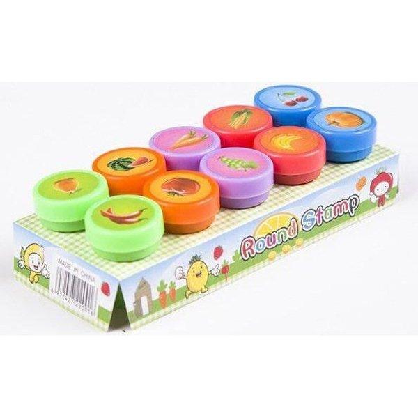 חבילת 10 חותמות לילדים במגוון צבעים וצורות | ג'סטה שופ | Jesta Shop
