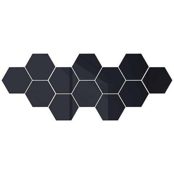 סט 12 מדבקות קיר מראה תלת מימד | ג'סטה שופ | Jesta Shop