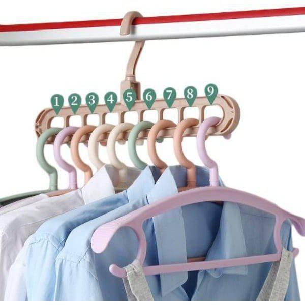 2 יחידות קולב הפלא 9 ב 1 לארון מאורגן ומסודר | ג'סטה שופ | Jesta Shop