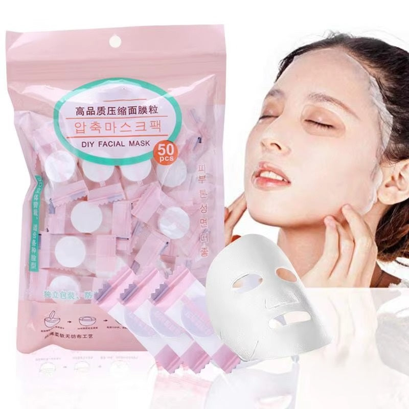 חבילת 50 מסכות פנים קוריאניות חד פעמיות | ג'סטה שופ | Jesta Shop
