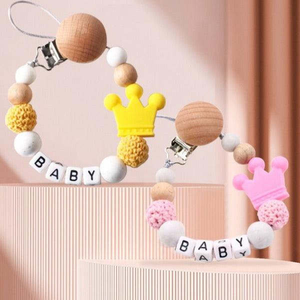 שרשרת מעוצבת מחוברת לקליפס למוצץ | ג'סטה שופ | Jesta Shop