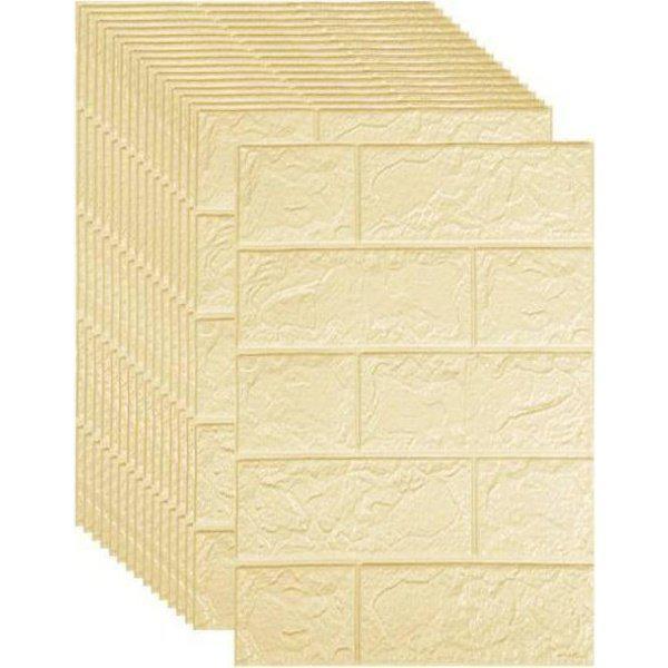 סט 15 מדבקות טפט לקיר בריקים תלת מימד | ג'סטה שופ | Jesta Shop