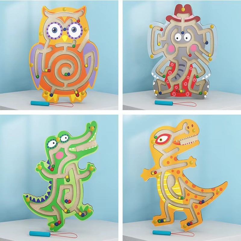 משחק מבוך עץ בצורת חיות | ג'סטה שופ | Jesta Shop