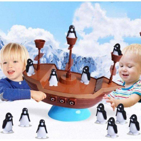 משחק חשיבה ואסטרטגיה איזון ספינת הפינגווינים | ג'סטה שופ | Jesta Shop