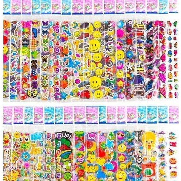 חבילת 40 מדבקות במגוון סגנונות לילדים ולילדות | ג'סטה שופ | Jesta Shop