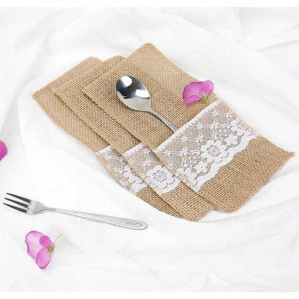 חבילת 50 מחזיקי סכו"ם מבד יוטה | ג'סטה שופ | Jesta Shop