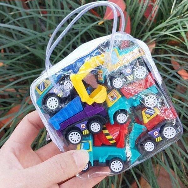 סט 6 מכוניות ומשאיות לילדים | ג'סטה שופ | Jesta Shop