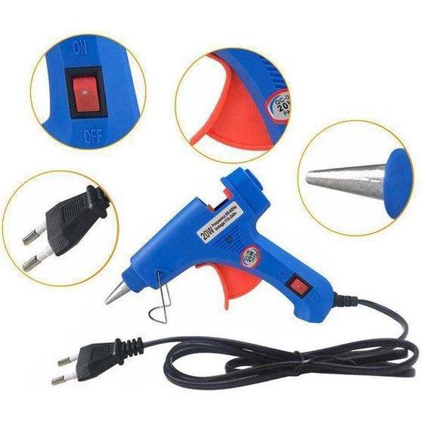 אקדח דבק חם מקצועי רב פעמי עם נרות | ג'סטה שופ | Jesta Shop