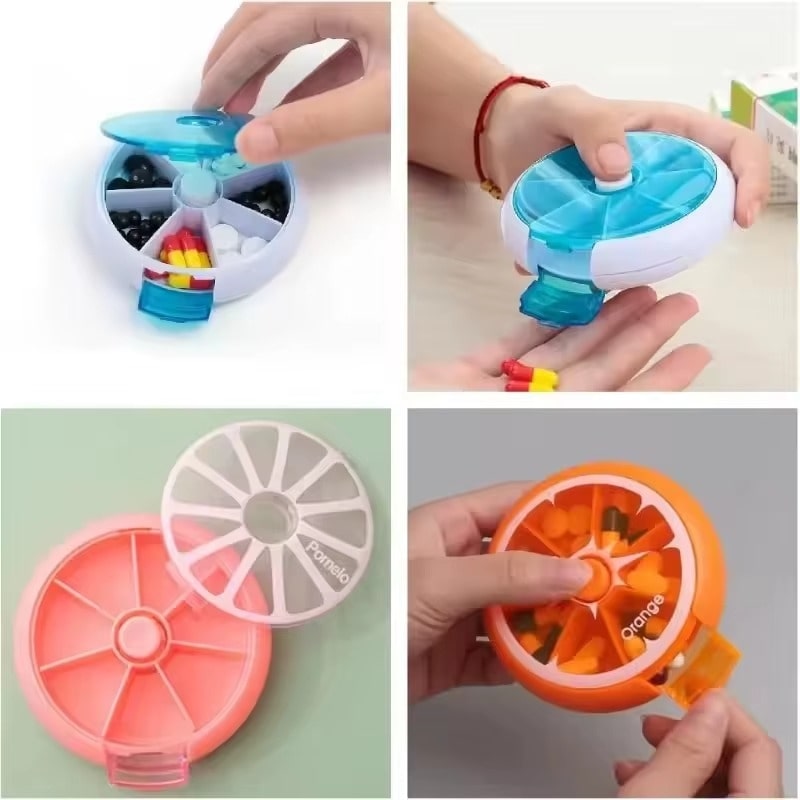 ארגונית שבועית מסתובבת לתרופות ולכדורים | ג'סטה שופ | Jesta Shop