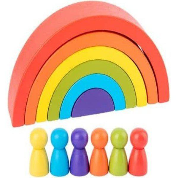 משחק התפתחות לילדים קשתות עץ צבעוניות | ג'סטה שופ | Jesta Shop