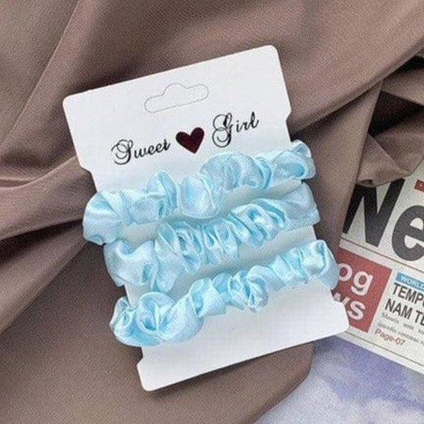 סט 3 גומיות סקראנצ'י קטיפתיות לשיער | ג'סטה שופ | Jesta Shop