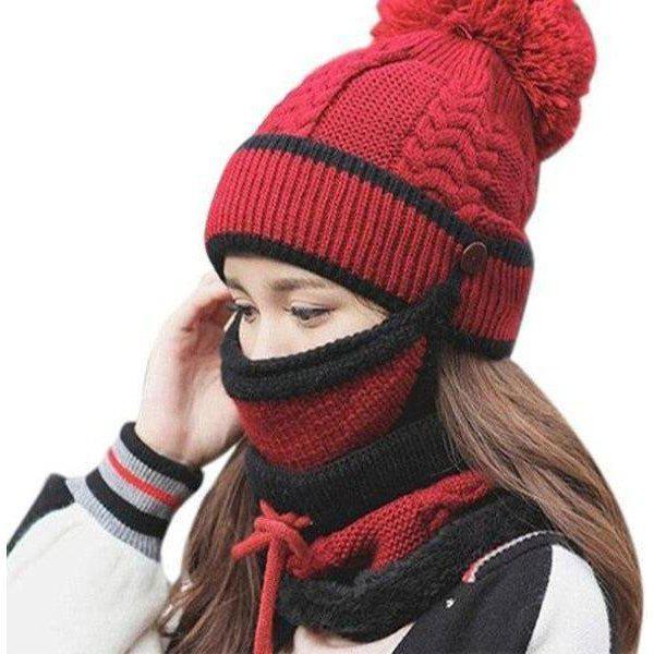סט כובע צעיף ומסכה מושלם לחורף | ג'סטה שופ | Jesta Shop