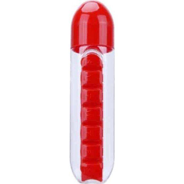 בקבוק שתייה משולב ארגונית לכדורים ולתרופות | ג'סטה שופ | Jesta Shop