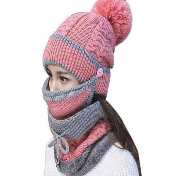 סט כובע צעיף ומסכה מושלם לחורף | ג'סטה שופ | Jesta Shop