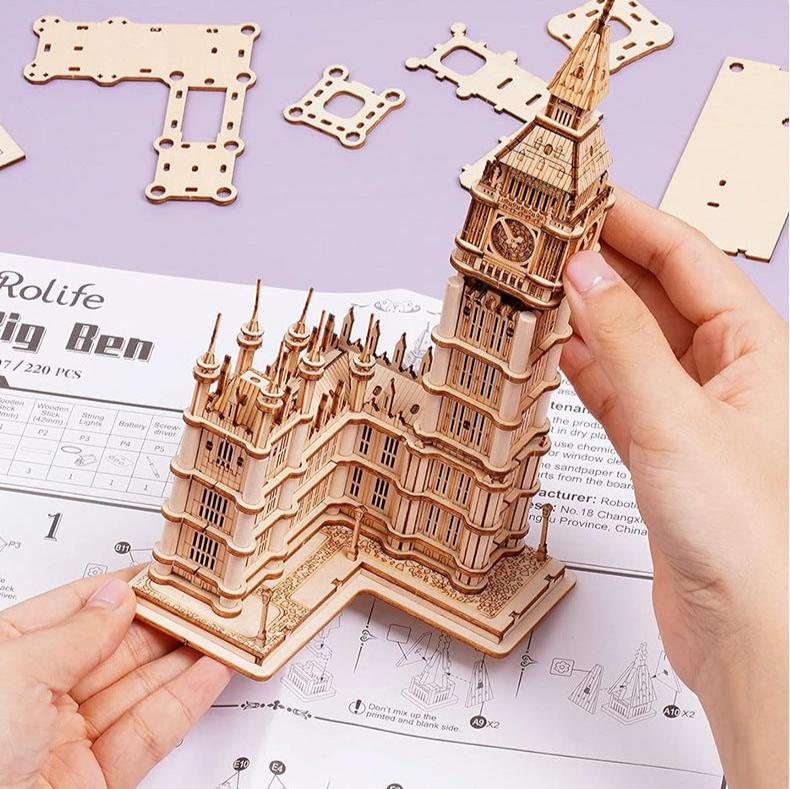 משחק הרכבה פאזל עץ מכני מודל תלת מימד | ג'סטה שופ | Jesta Shop