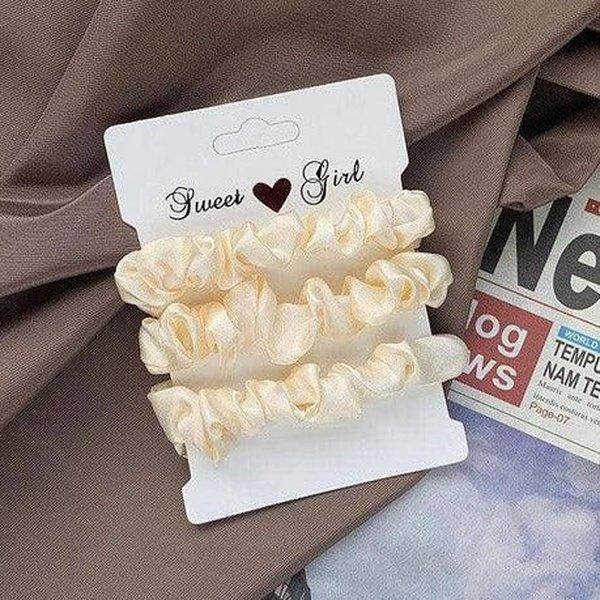 סט 3 גומיות סקראנצ'י קטיפתיות לשיער | ג'סטה שופ | Jesta Shop