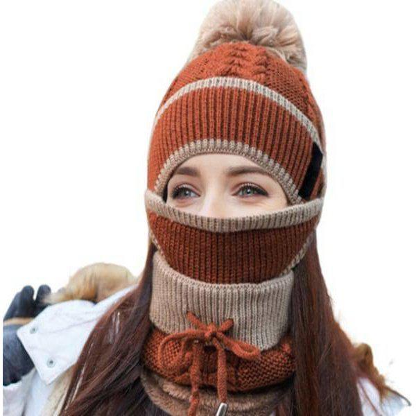 סט כובע צעיף ומסכה מושלם לחורף | ג'סטה שופ | Jesta Shop