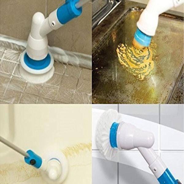 סט מברשות ניקיון 360° מעלות בעל 3 ראשים מתחלפים | ג'סטה שופ | Jesta Shop