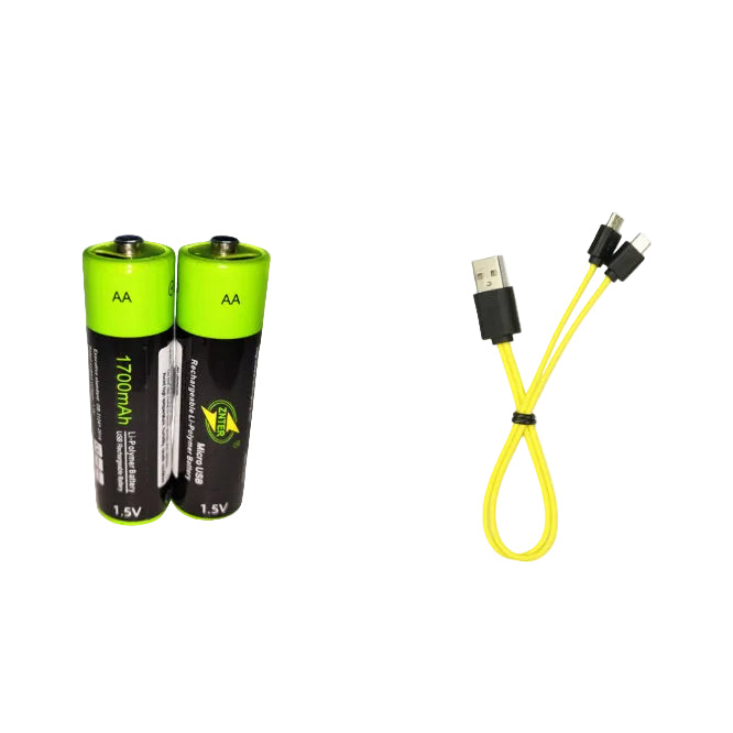 סוללות אצבע AA נטענות USB | ג'סטה שופ | Jesta Shop