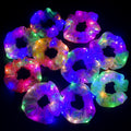 סט 10 גומיות לשיער עם תאורת לד צבעונית | ג'סטה שופ | Jesta Shop