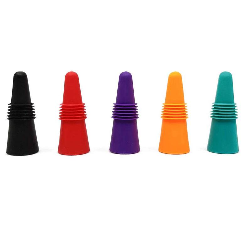 חבילת 5 יחידות פקק סיליקון לבקבוקי יין | ג'סטה שופ | Jesta Shop