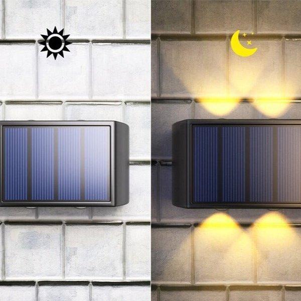 מנורת קיר סולארית LED צמודת קיר אפ דאון | ג'סטה שופ | JestaShop
