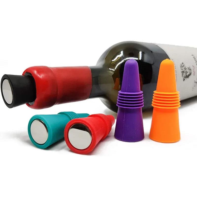 חבילת 5 יחידות פקק סיליקון לבקבוקי יין | ג'סטה שופ | Jesta Shop