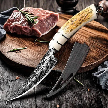 סכין מטבח עם להב מעוקל חד במיוחד