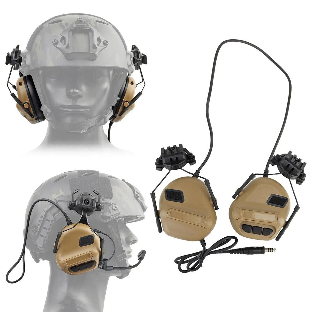 אוזניות ירי טקטיות אלקטרוניות לקסדה בסגנון צבאי | ג'סטה שופ | JestaShop