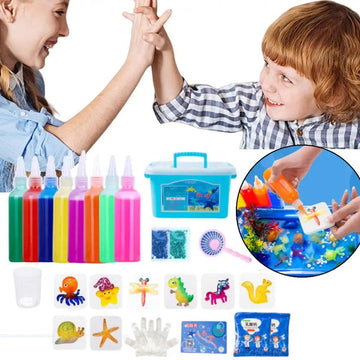 ערכת ג'ל עם תבניות ליצירת צורות במים