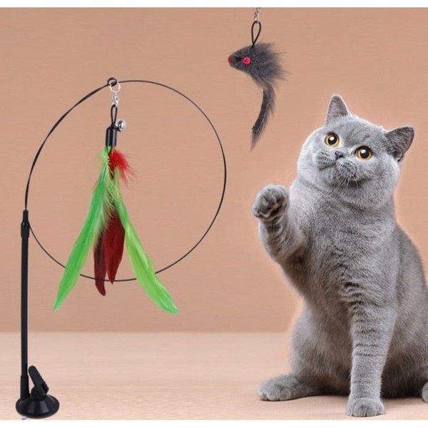 משחק חכת דייג אינטראקטיבי לחתול | ג'סטה שופ | JestaShop