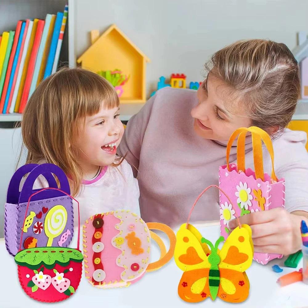 ערכת יצירה לילדים תפירת תיקים במגוון עיצובים | ג'סטה שופ | Jesta Shop