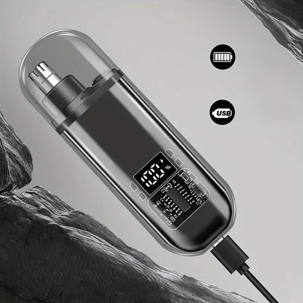 קוצץ שיער לאף ולאוזניים נייד ונטען לגברים