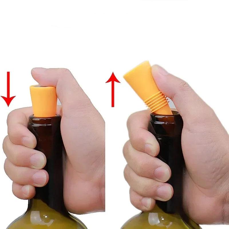 חבילת 5 יחידות פקק סיליקון לבקבוקי יין | ג'סטה שופ | Jesta Shop