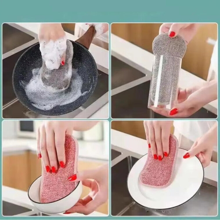 חבילת 5 ספוגיות מיקרופייבר דו צדדי לניקיון רב תכליתי | ג'סטה שופ | Jesta Shop