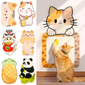 משטח גירוד לחתולים נדבק לקיר