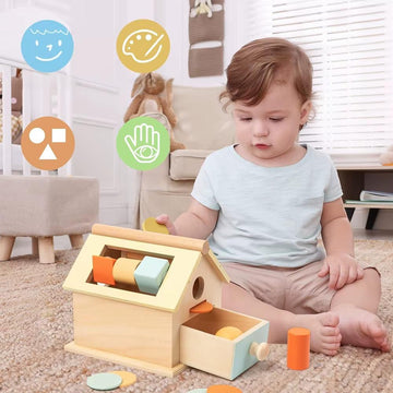 משחק מונטסורי 5 ב-1 קופסת התאמת צורות